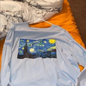 Women’s long sleeve crop top